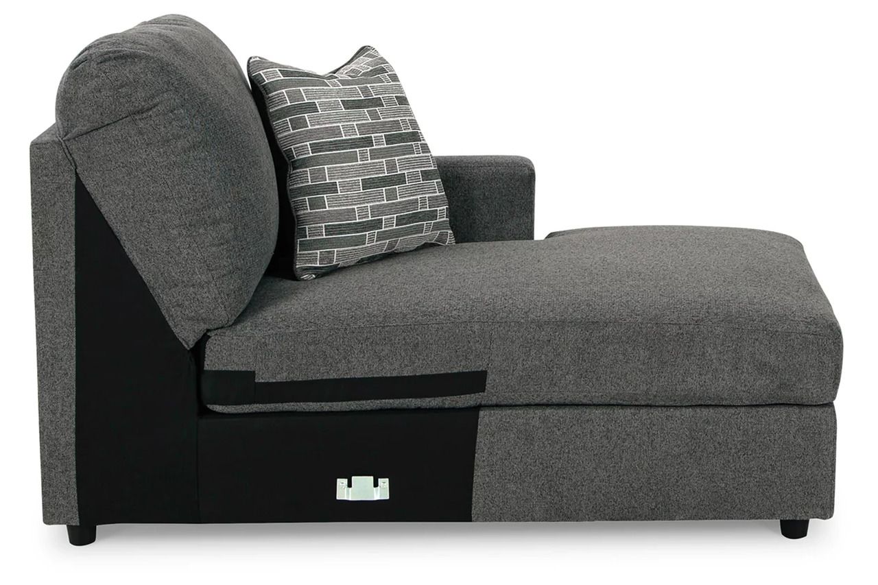 Edenfield 3-Piece LAF Corner Chaise Sectional In Charcoal 29003S1
