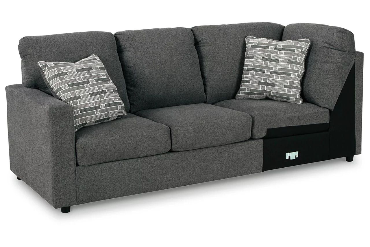 Edenfield 3-Piece LAF Corner Chaise Sectional In Charcoal 29003S1