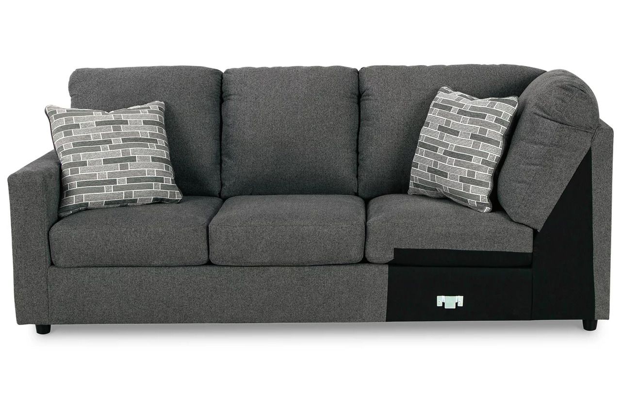 Edenfield 3-Piece LAF Corner Chaise Sectional In Charcoal 29003S1