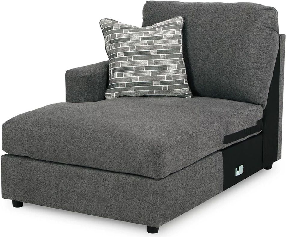Edenfield 3-Piece LAF Corner Chaise Sectional In Charcoal 29003S1