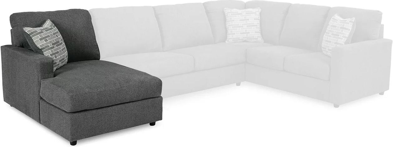Edenfield 3-Piece LAF Corner Chaise Sectional In Charcoal 29003S1
