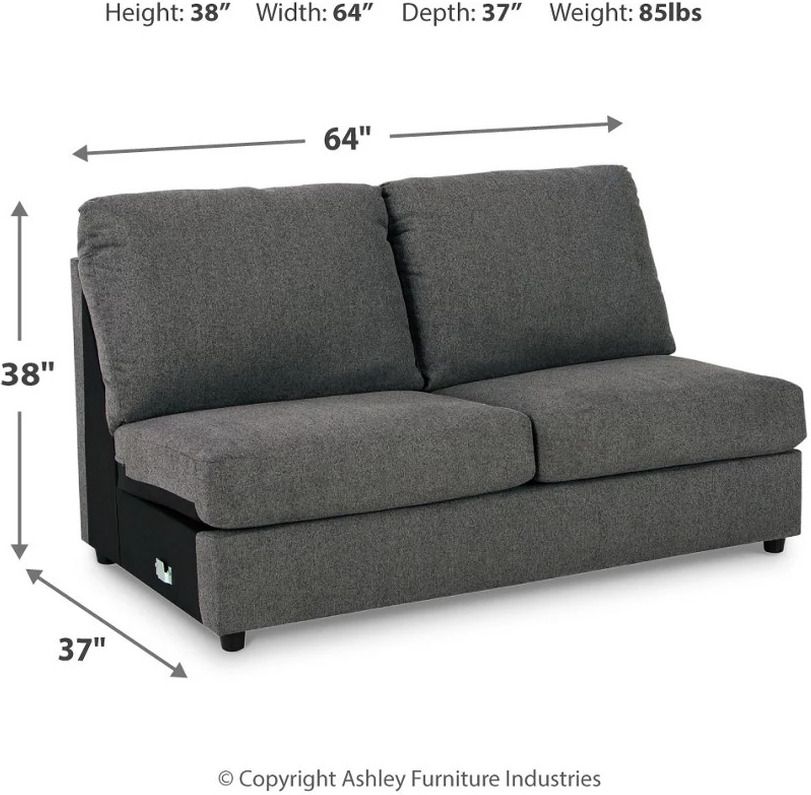 Edenfield 3-Piece LAF Corner Chaise Sectional In Charcoal 29003S1