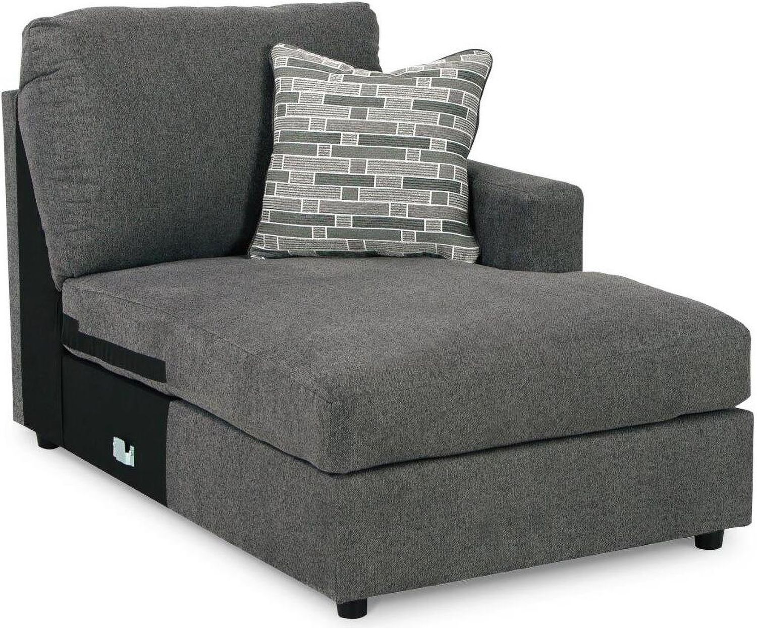 Edenfield 3-Piece RAF Corner Chaise Sectional In Charcoal 29003S2
