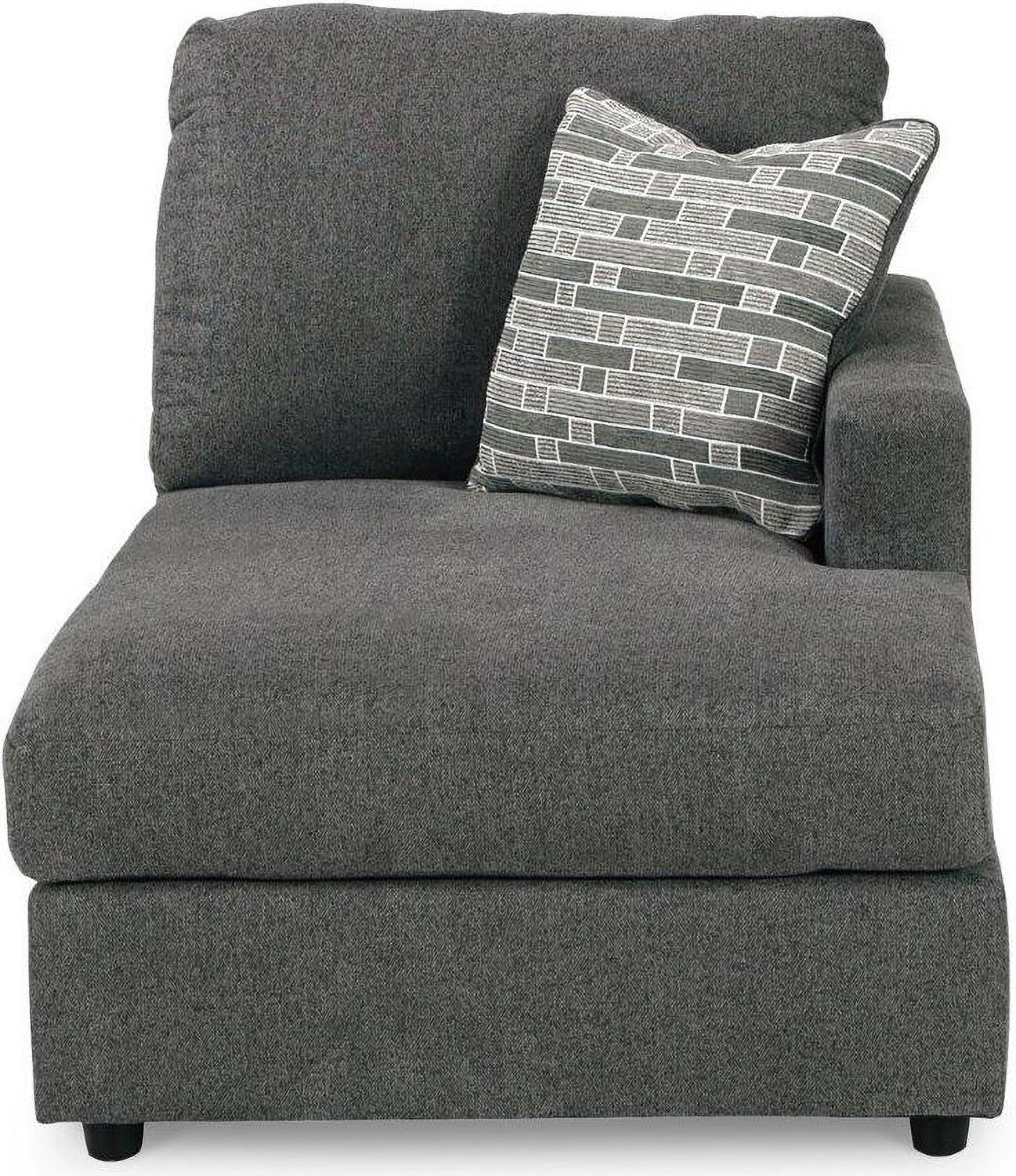 Edenfield 3-Piece RAF Corner Chaise Sectional In Charcoal 29003S2