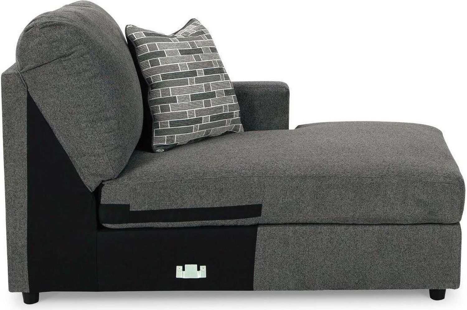 Edenfield 3-Piece RAF Corner Chaise Sectional In Charcoal 29003S2