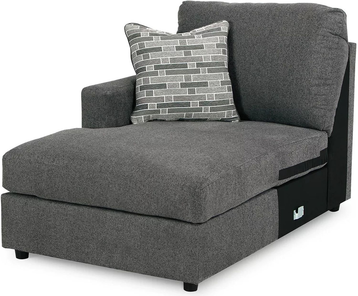 Edenfield 3-Piece RAF Corner Chaise Sectional In Charcoal 29003S2