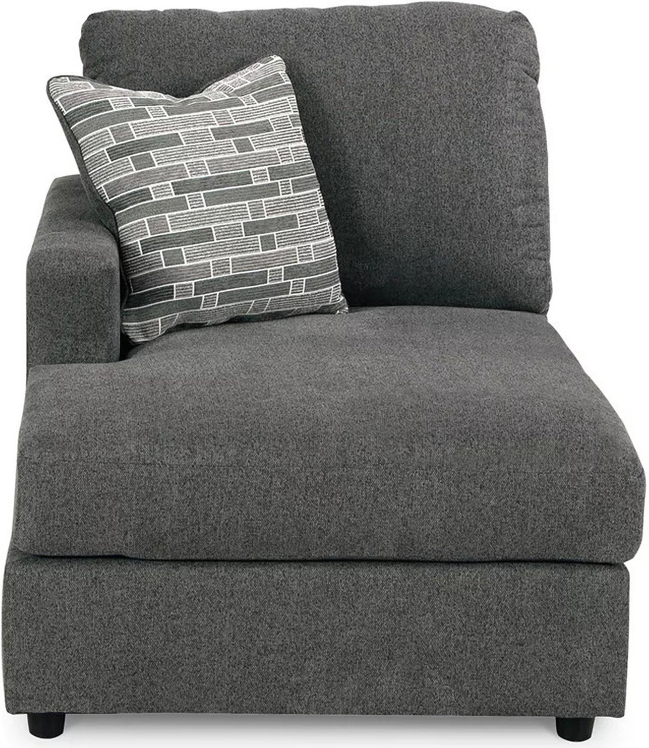 Edenfield 3-Piece RAF Corner Chaise Sectional In Charcoal 29003S2