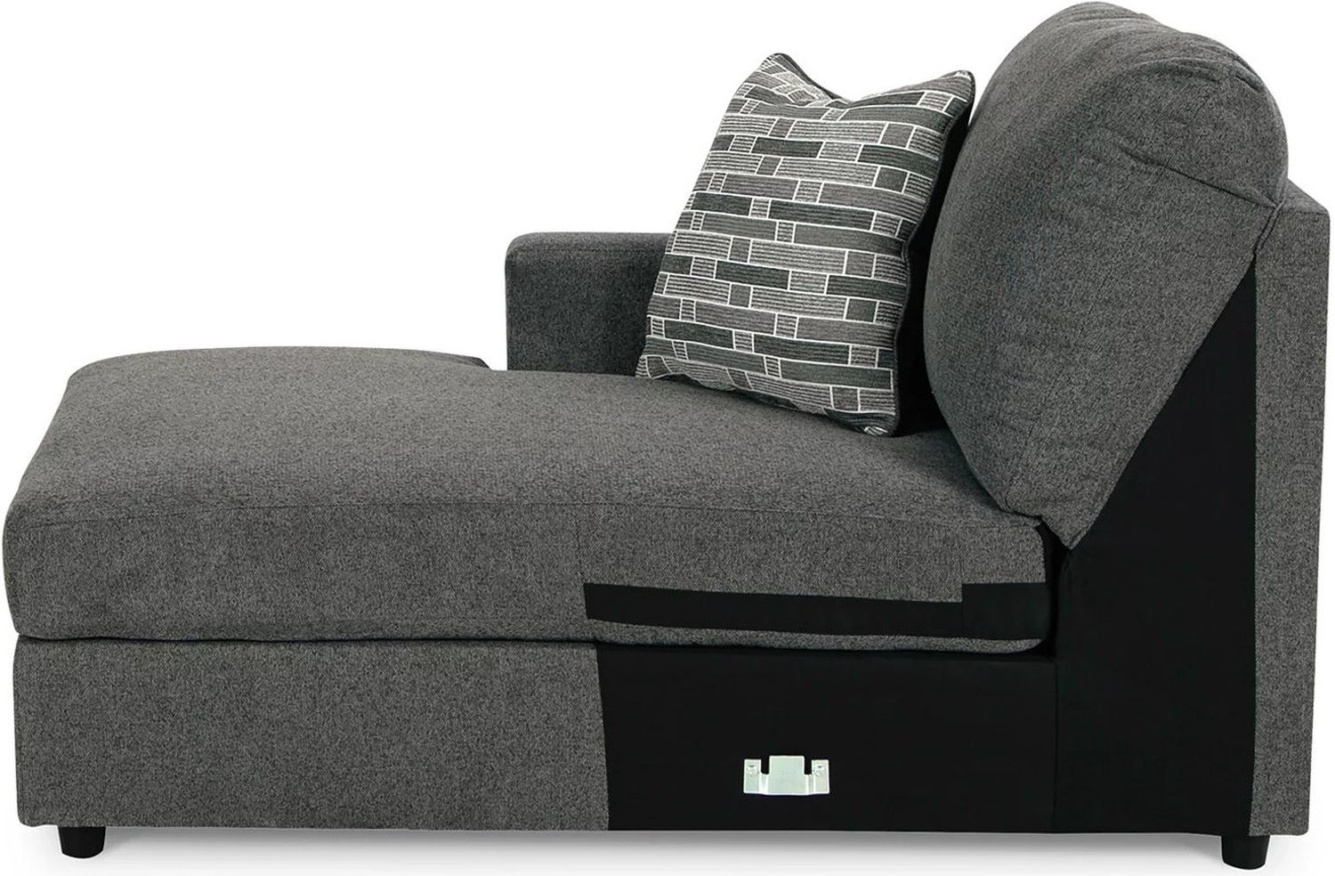 Edenfield 3-Piece RAF Corner Chaise Sectional In Charcoal 29003S2