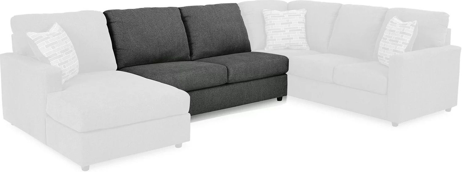 Edenfield 3-Piece RAF Corner Chaise Sectional In Charcoal 29003S2
