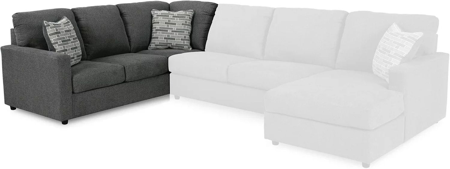 Edenfield 3-Piece RAF Corner Chaise Sectional In Charcoal 29003S2