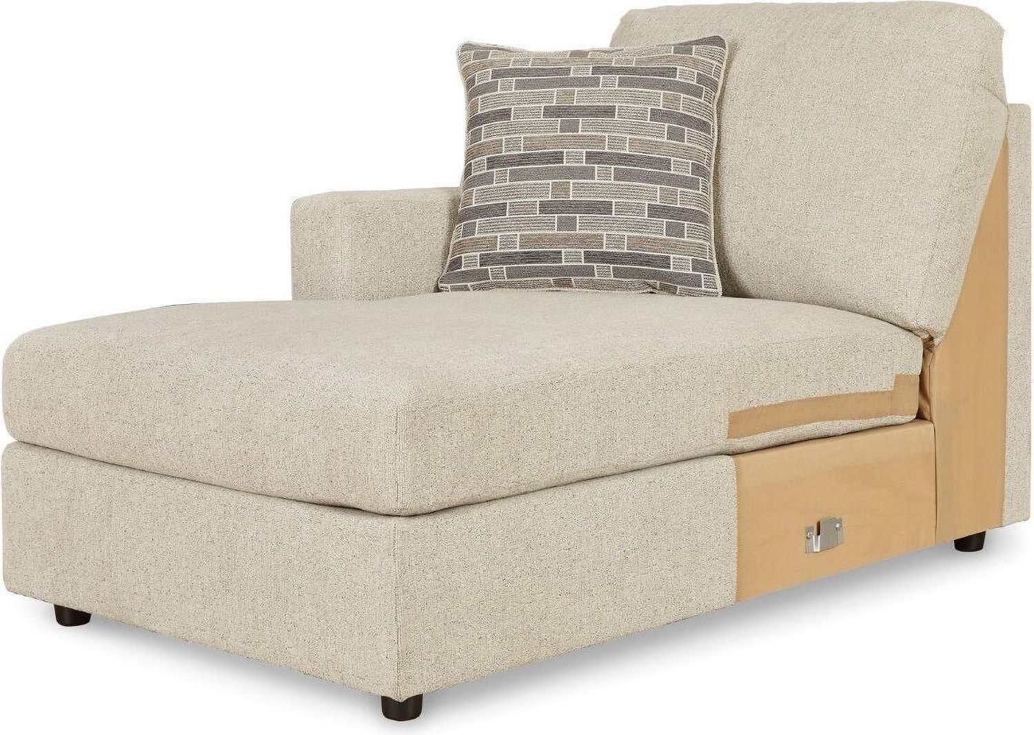 Edenfield 3-Piece LAF Corner Chaise Sectional In Linen 29004S1