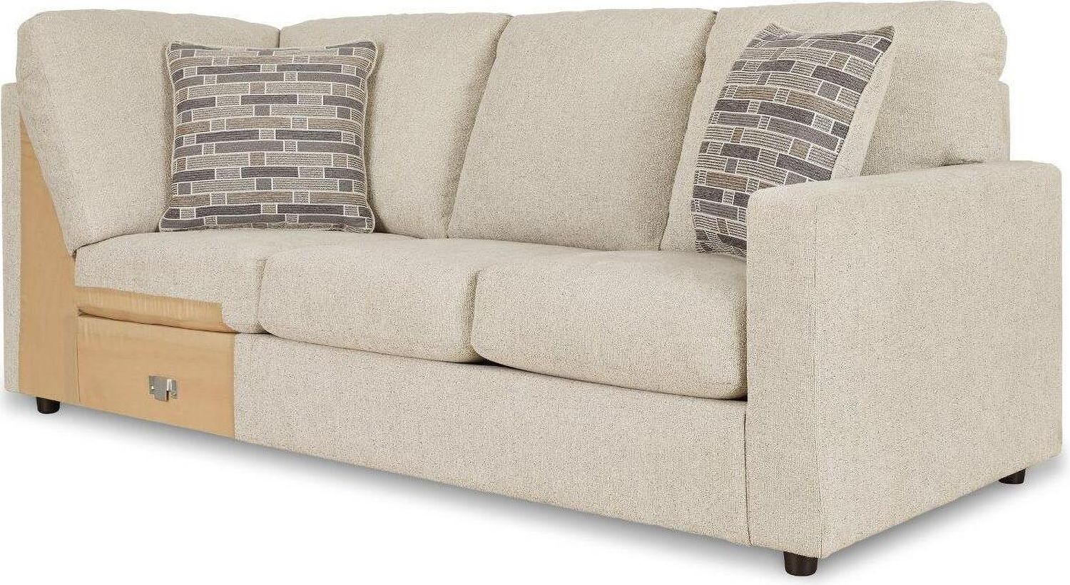 Edenfield 3-Piece LAF Corner Chaise Sectional In Linen 29004S1