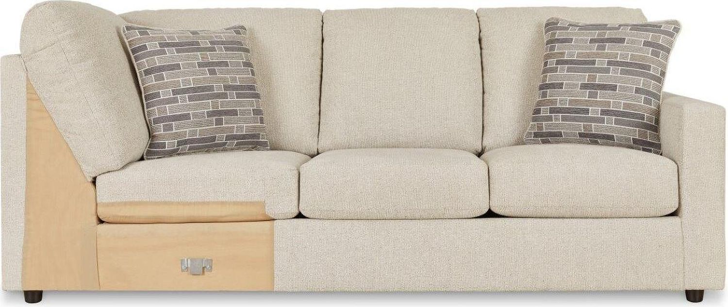 Edenfield 3-Piece LAF Corner Chaise Sectional In Linen 29004S1