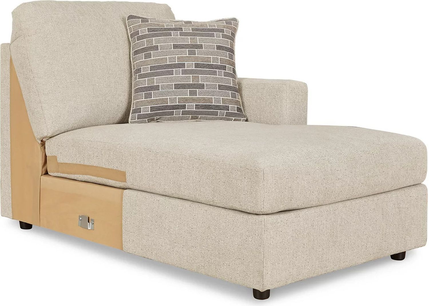Edenfield 3-Piece LAF Corner Chaise Sectional In Linen 29004S1
