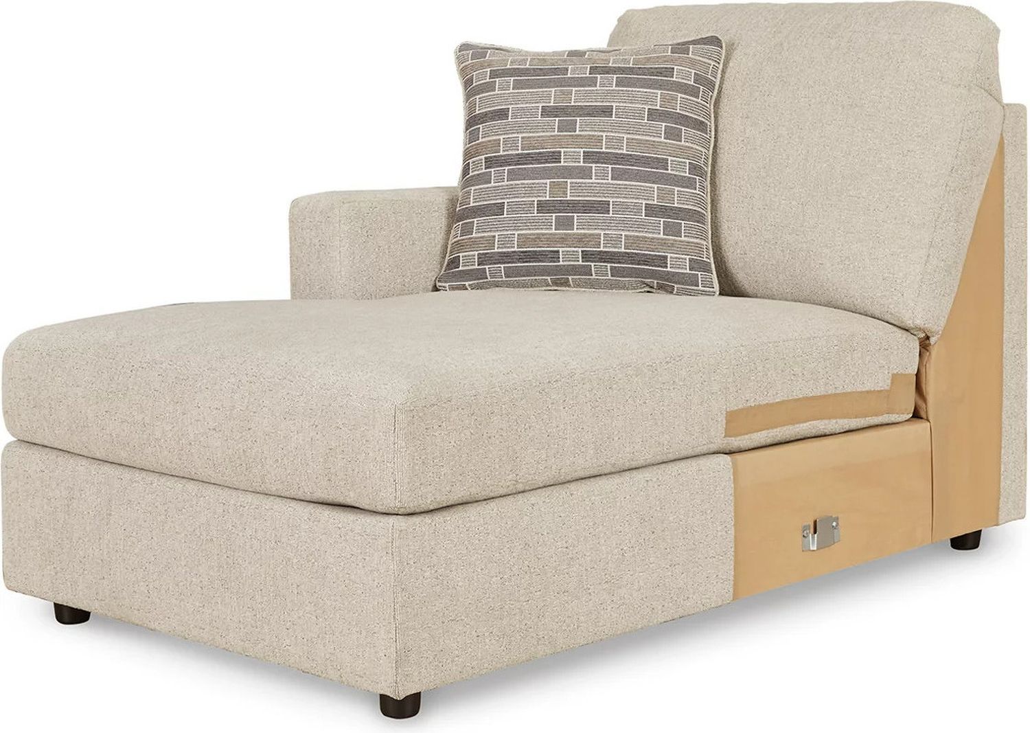 Edenfield 3-Piece LAF Corner Chaise Sectional In Linen 29004S1