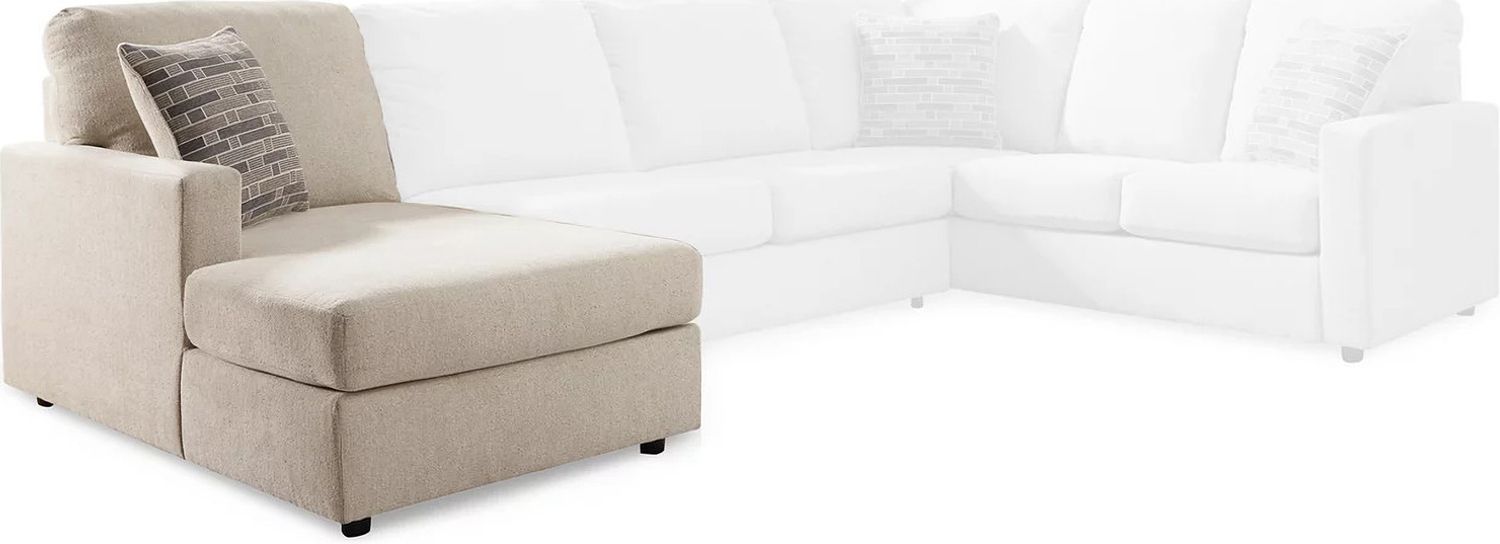 Edenfield 3-Piece LAF Corner Chaise Sectional In Linen 29004S1