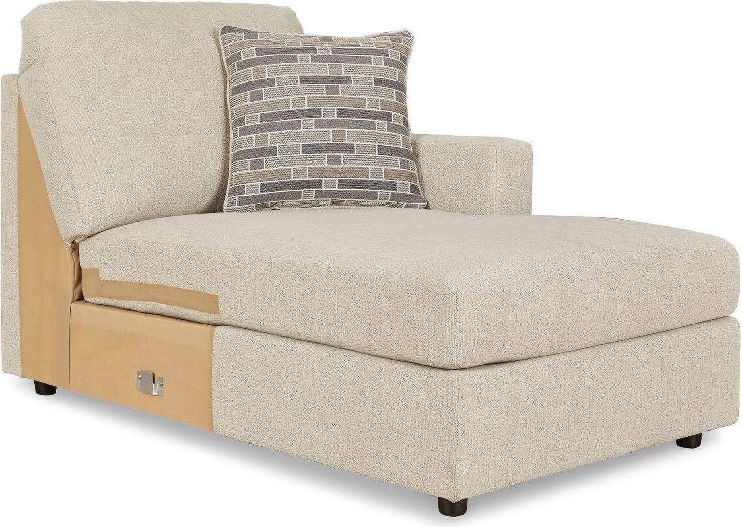 Edenfield 3-Piece RAF Corner Chaise Sectional In Linen 29004S2