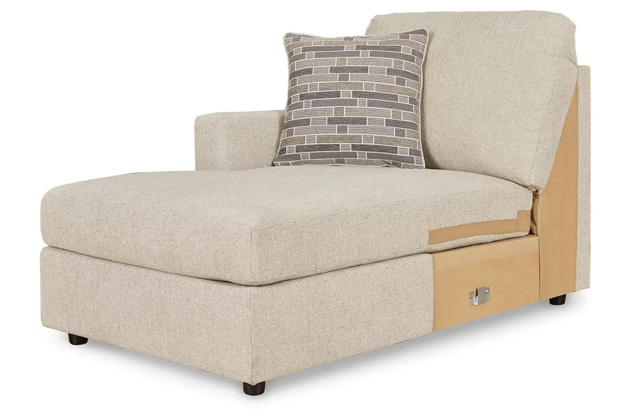 Edenfield 3-Piece RAF Corner Chaise Sectional In Linen 29004S2