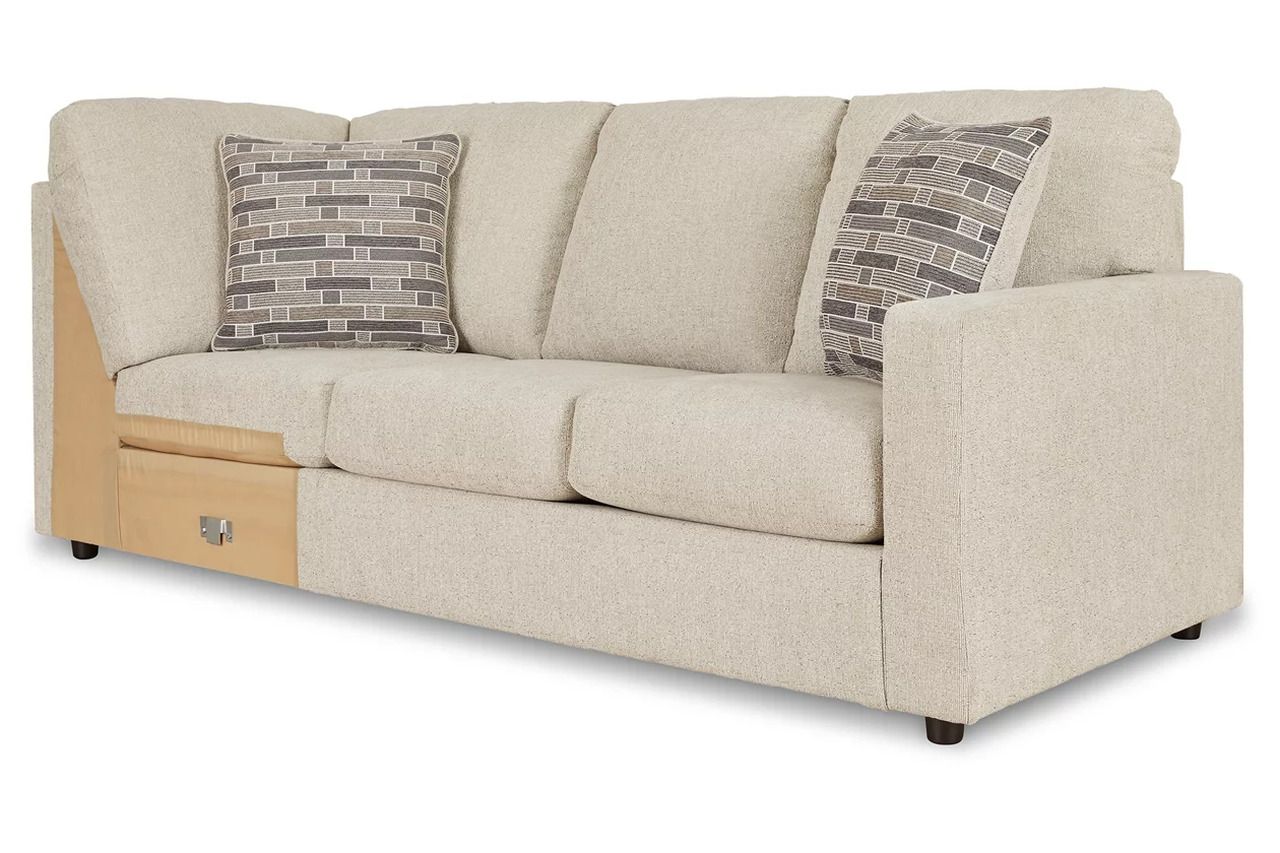 Edenfield 3-Piece RAF Corner Chaise Sectional In Linen 29004S2