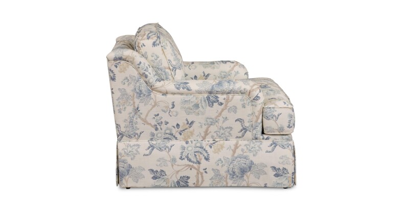 Stockten English Arm Skirted Chair 291412S43535BLDOWN