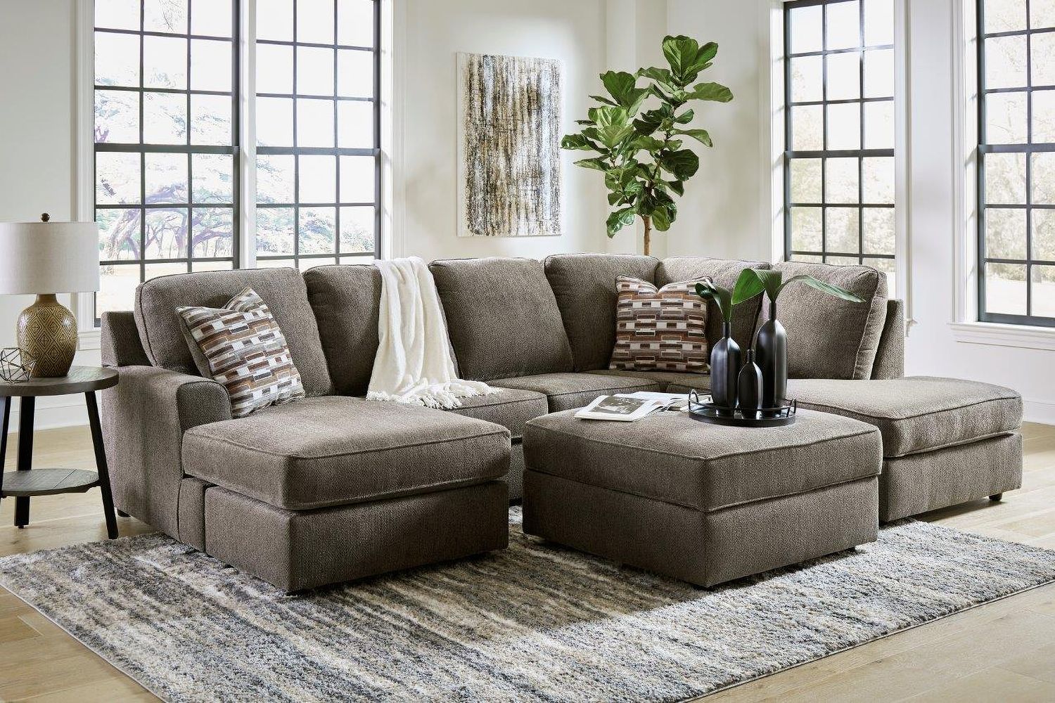 O'Phannon Ottoman With Storage In Putty 2940211