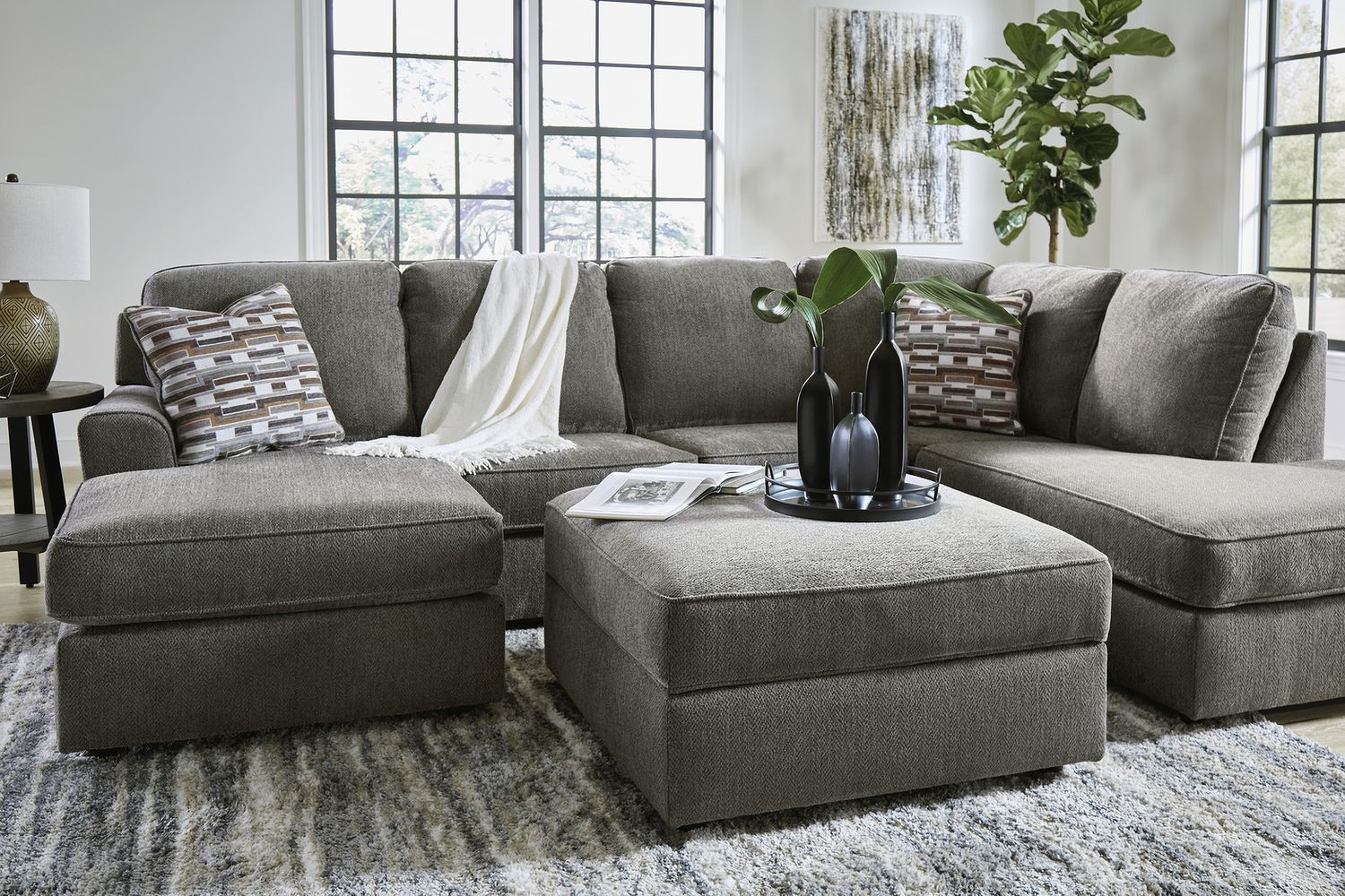 O'Phannon Ottoman With Storage In Putty 2940211