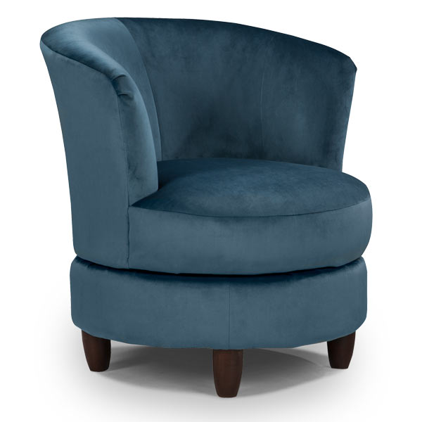 Palmona - Swivel Barrel Chair - Espresso - 2948E 2948E