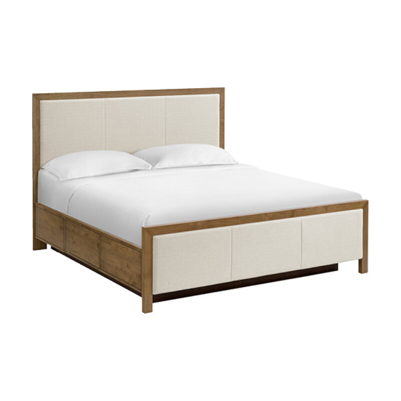 2956 Bailey King Upholstered Panel Storage Bed 2956NTM