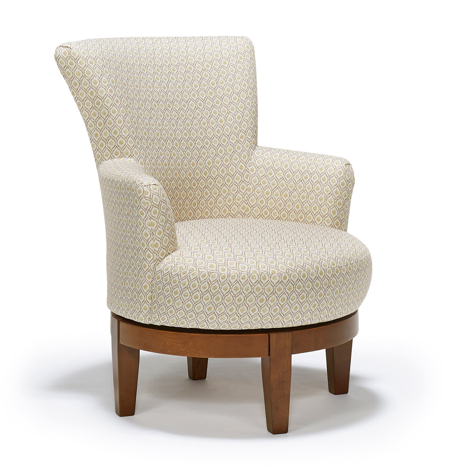 Justine - Modern Swivel Chair - Espresso - 2968E 2968E