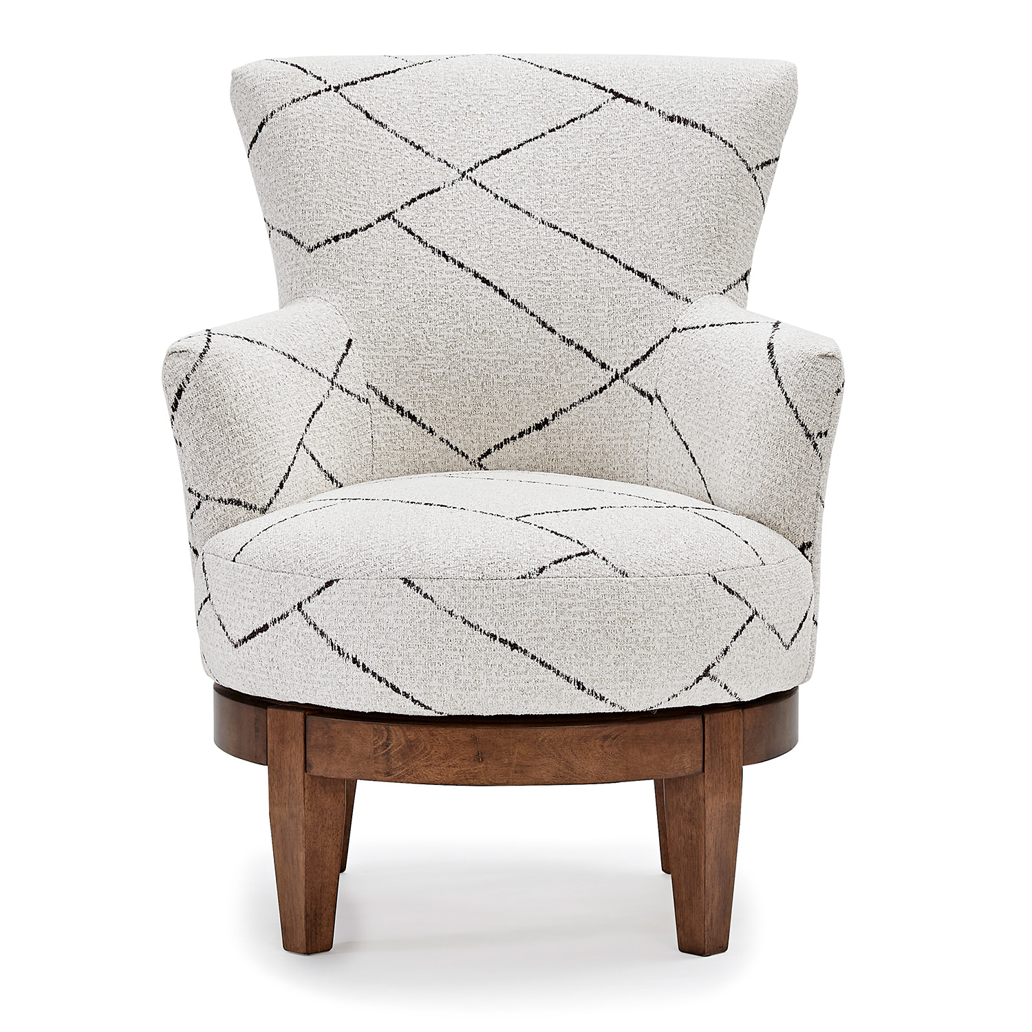 Justine - Modern Swivel Chair - Espresso - 2968E 2968E