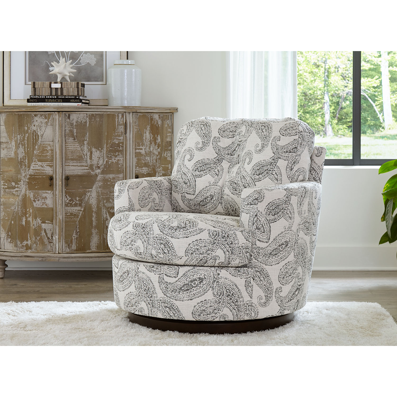 Skipper - Swivel Barrel Chair - Matching Body Fabric - 2978 2978