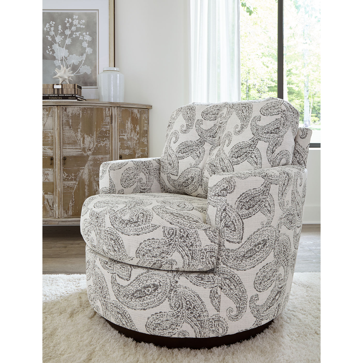 Skipper - Swivel Barrel Chair - Matching Body Fabric - 2978 2978