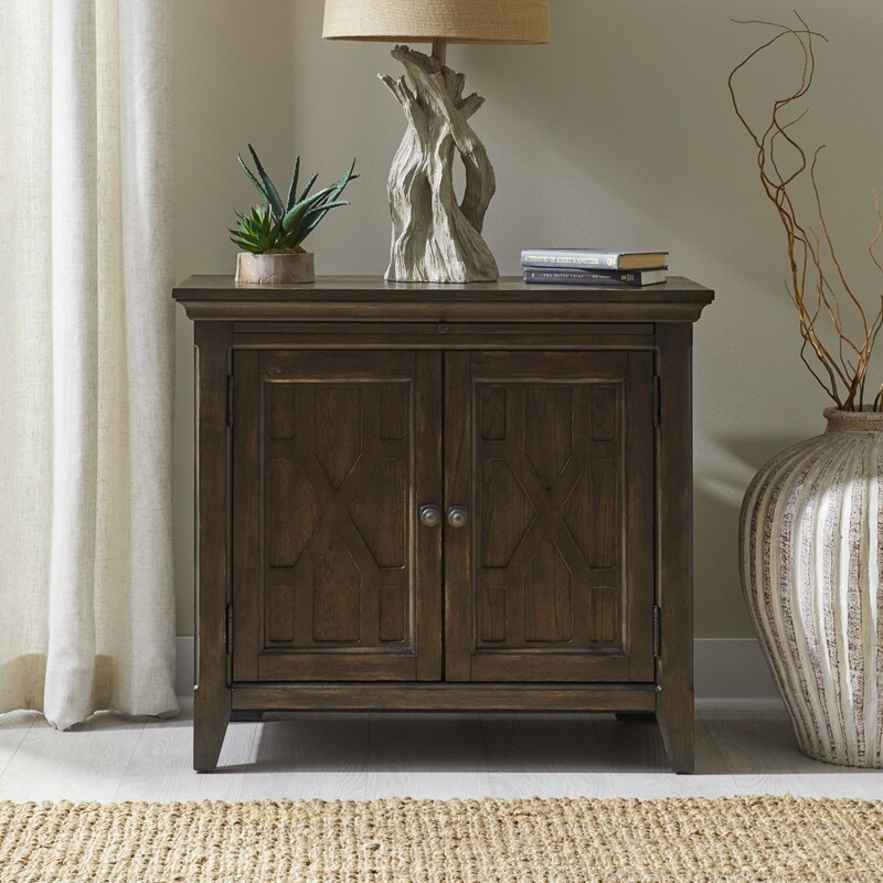 Paradise Valley 2 Door Bedside Chest w/ Charging Station 297BR63