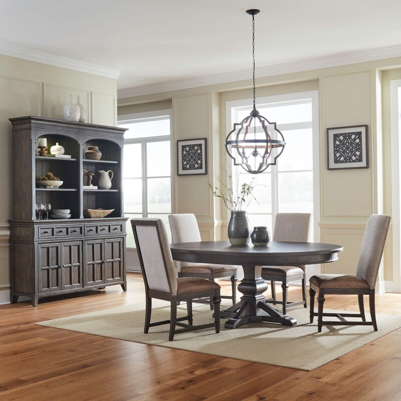 Paradise Valley Opt 5 Piece Pedestal Table Set 297DRO5PDS