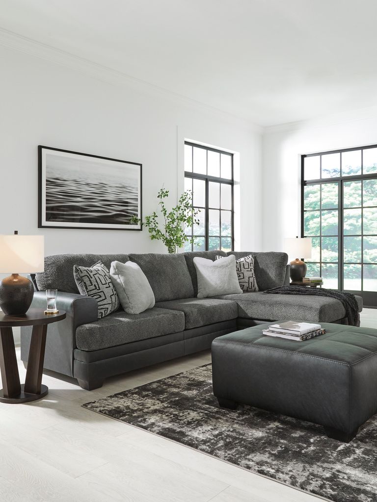 Brixley Pier Oversized Accent Ottoman In Graphite 2990608
