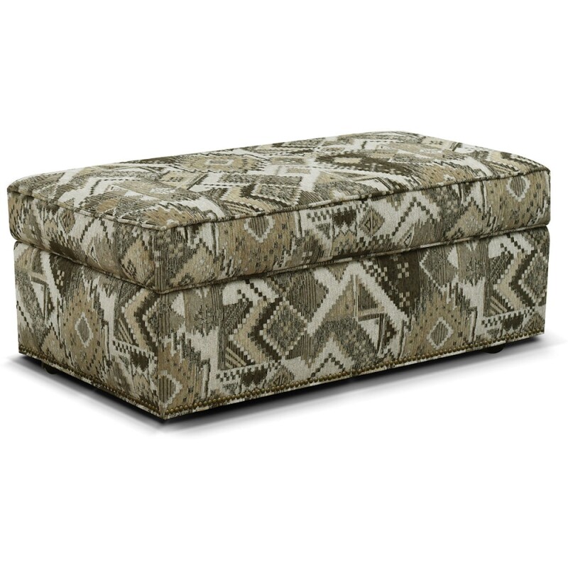 June Storage Ottoman With Nails 2A0081N