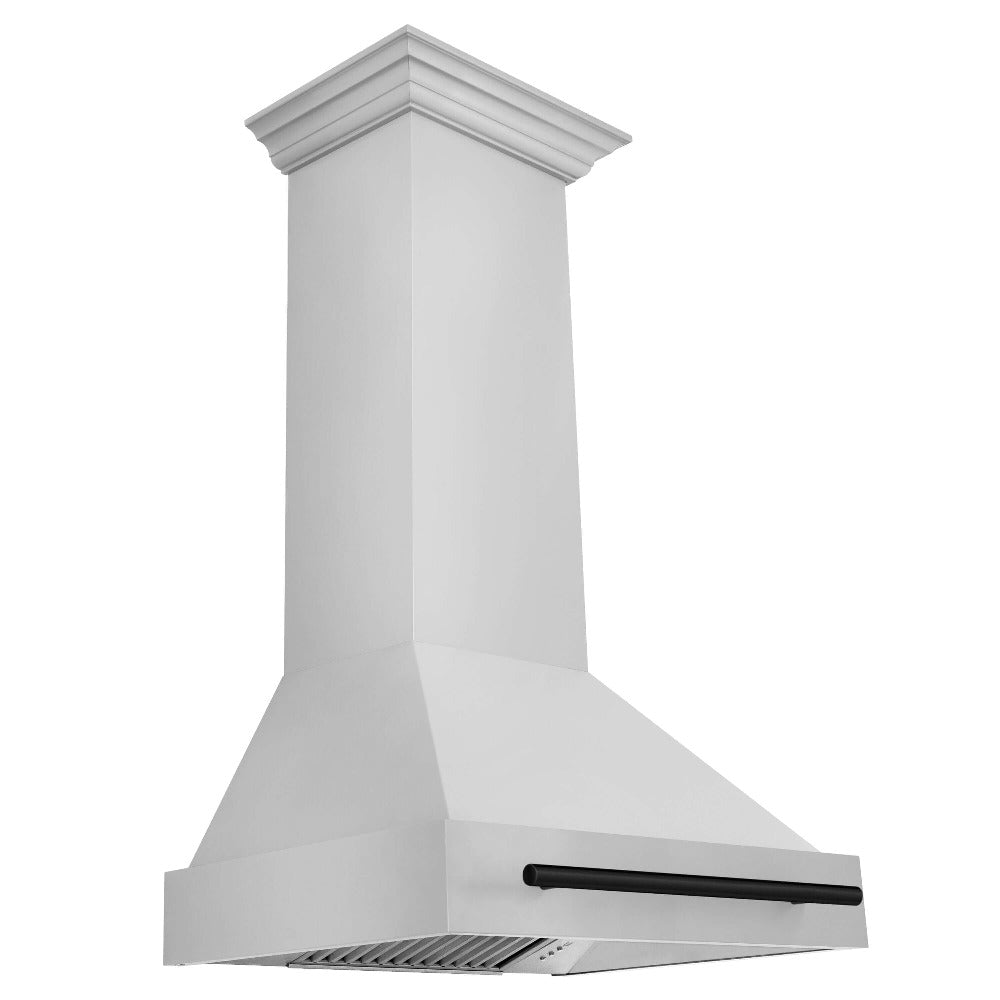 Autograph Edition 30 in. Kitchen Package with Stainless Steel Dual Fuel Range and Range Hood with Matte Black Accents 2AKPRARH30MB