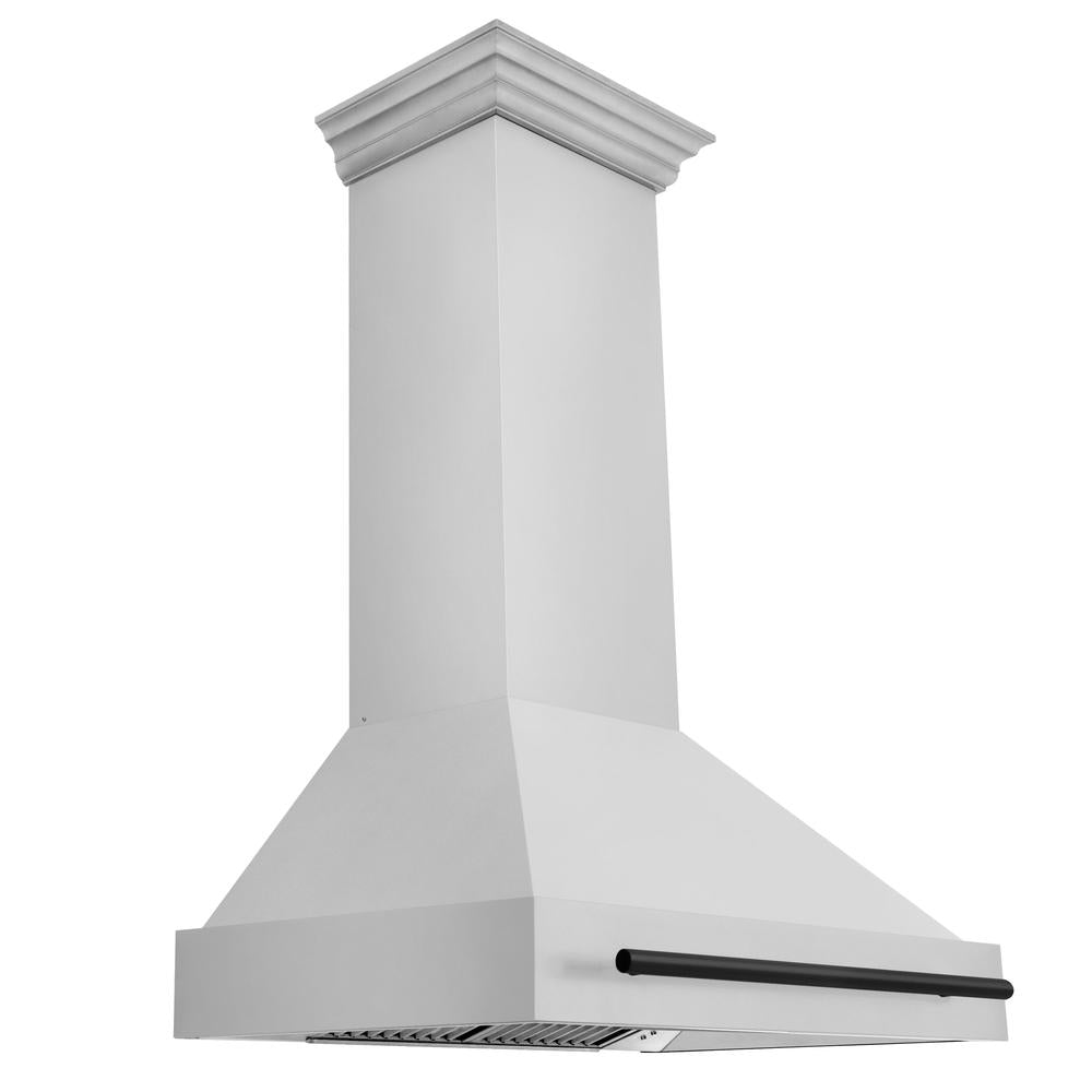 Autograph Edition 36 in. Kitchen Package with Stainless Steel Dual Fuel Range and Range Hood with Matte Black Accents 2AKPRARH36MB