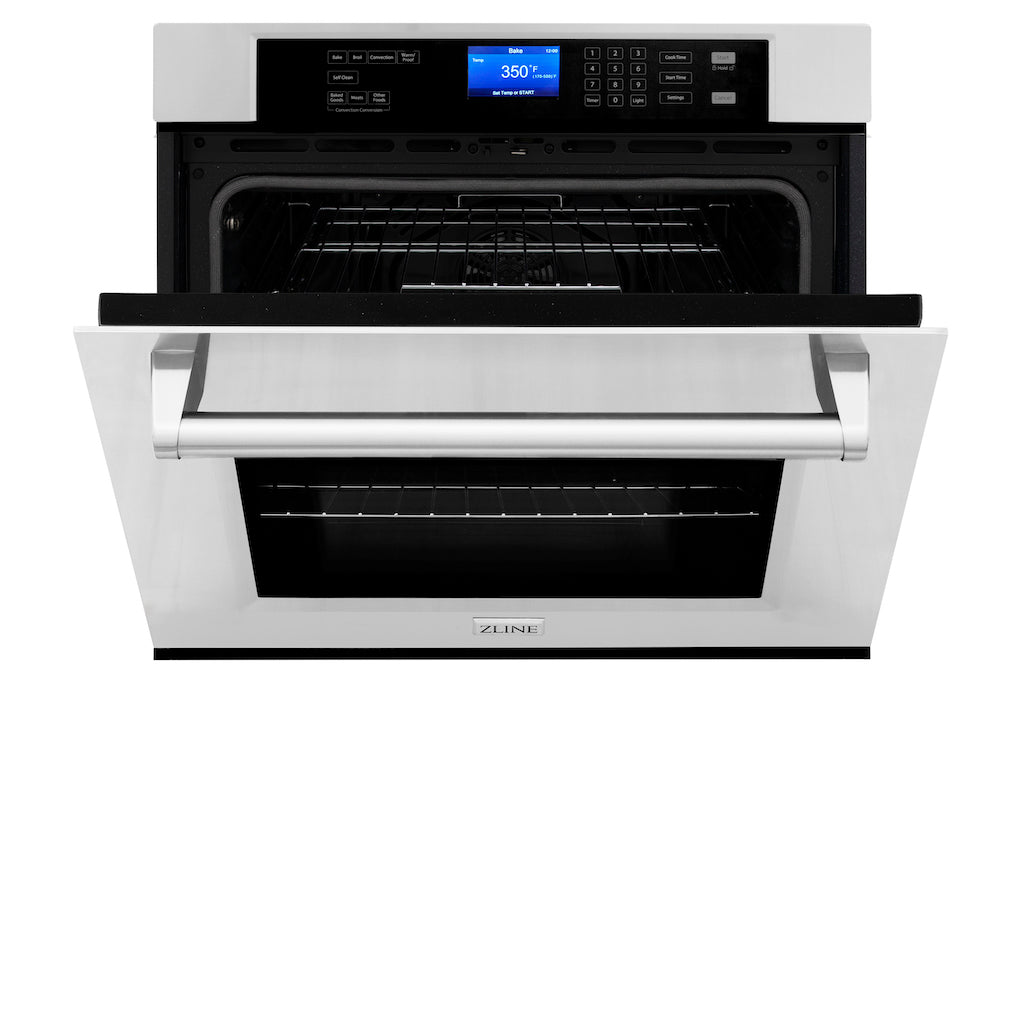 Stainless Steel 24 in. Built-in Convection Microwave Oven and 30 in. Single Wall Oven with Self Clean 2KPMW24AWS30