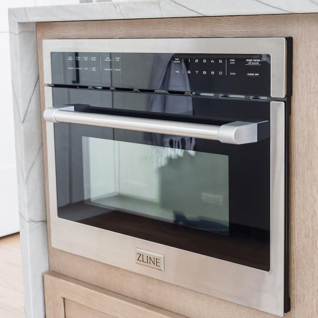 Stainless Steel 24 in. Built-in Convection Microwave Oven and 30 in. Single Wall Oven with Self Clean 2KPMW24AWS30