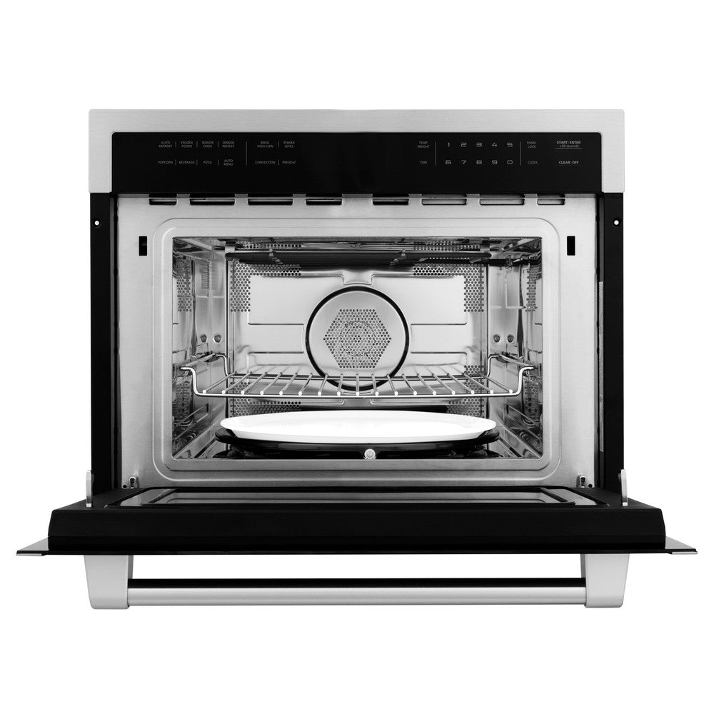 Stainless Steel 24 in. Built-in Convection Microwave Oven and 30 in. Single Wall Oven with Self Clean 2KPMW24AWS30