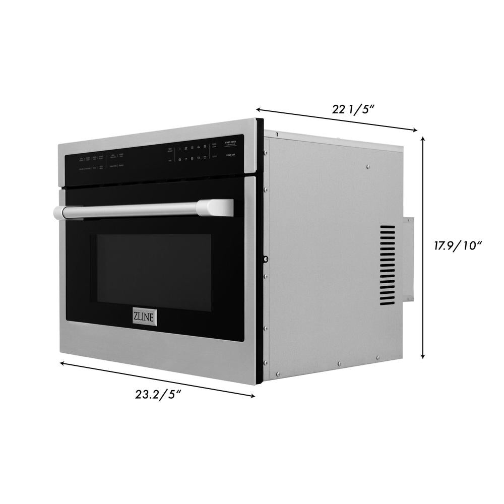 Stainless Steel 24 in. Built-in Convection Microwave Oven and 30 in. Single Wall Oven with Self Clean 2KPMW24AWS30