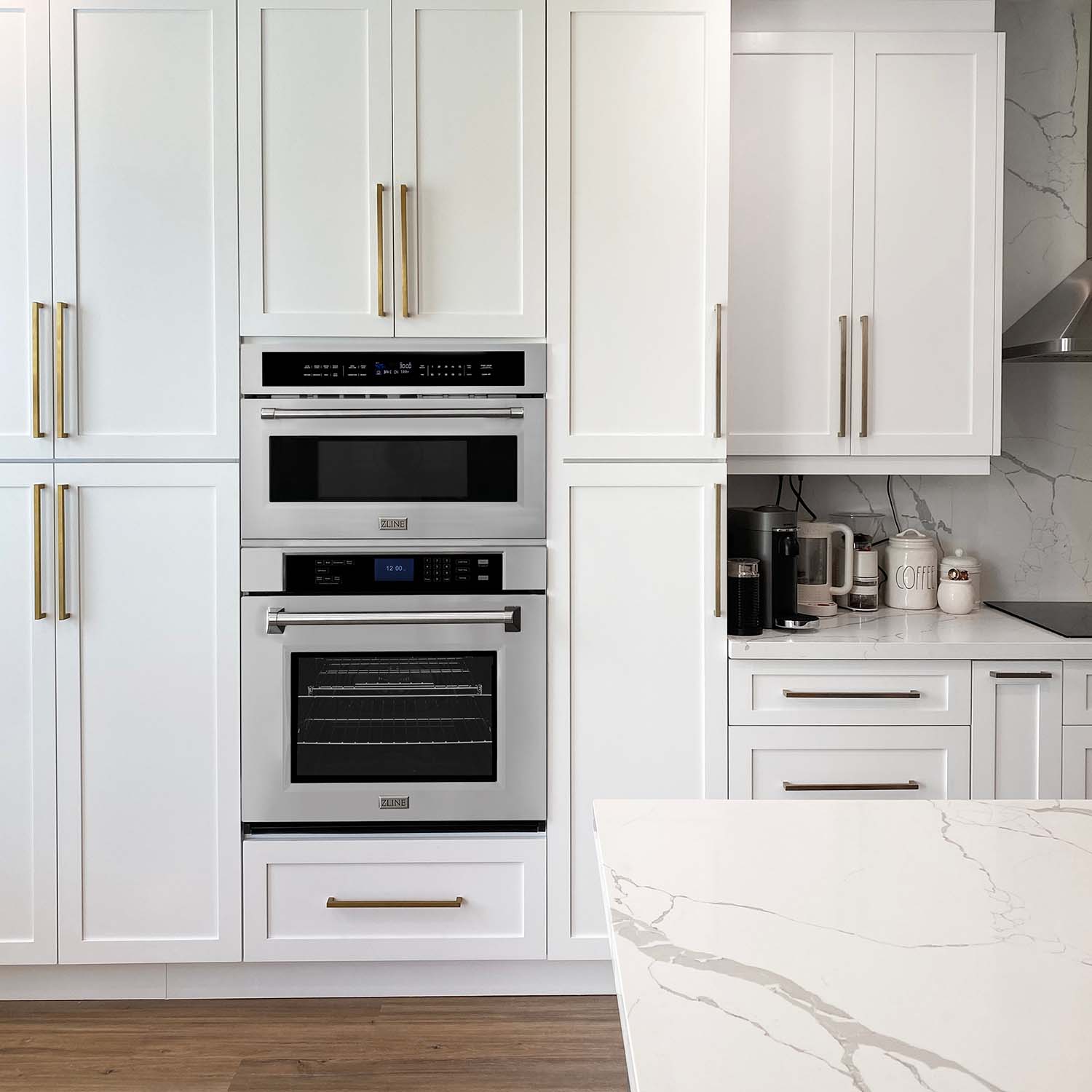 Stainless Steel 30 in. Built-in Convection Microwave Oven and 30 in. Single Wall Oven with Self Clean 2KPMW30AWS30