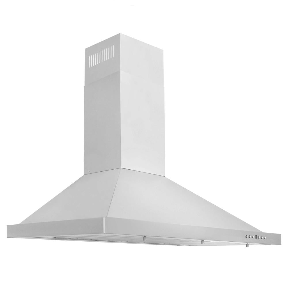 36 in. Kitchen Package with Stainless Steel Dual Fuel Range with Black Matte Door and Convertible Vent Range Hood 2KPRABLMRH36