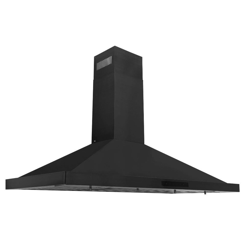 48 in. Kitchen Package with Black Stainless Steel Dual Fuel Range and Convertible Vent Range Hood 2KPRABRH48