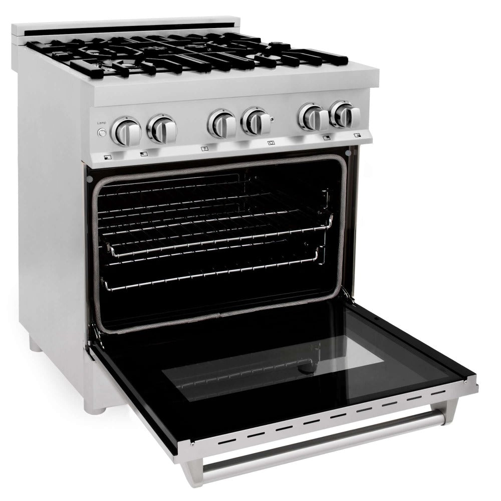30 in. Kitchen Package with Stainless Steel Dual Fuel Range and Convertible Vent Range Hood 2KPRARH30