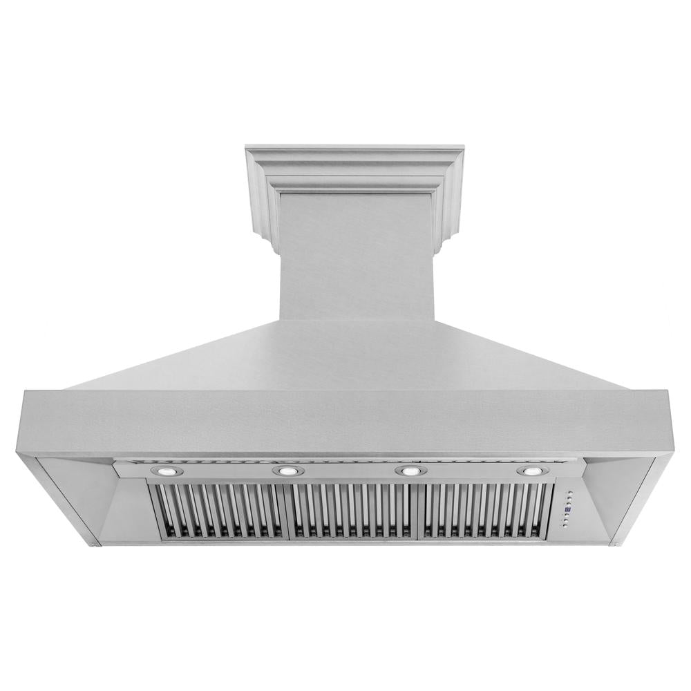48" Kitchen Package with DuraSnow® Stainless Steel Dual Fuel Range and Convertible Vent Range Hood 2KPRASSNRH48