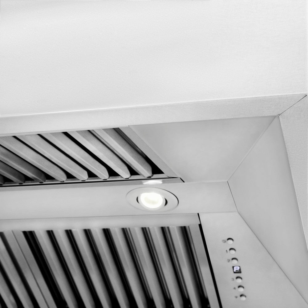48" Kitchen Package with DuraSnow® Stainless Steel Dual Fuel Range and Convertible Vent Range Hood 2KPRASSNRH48
