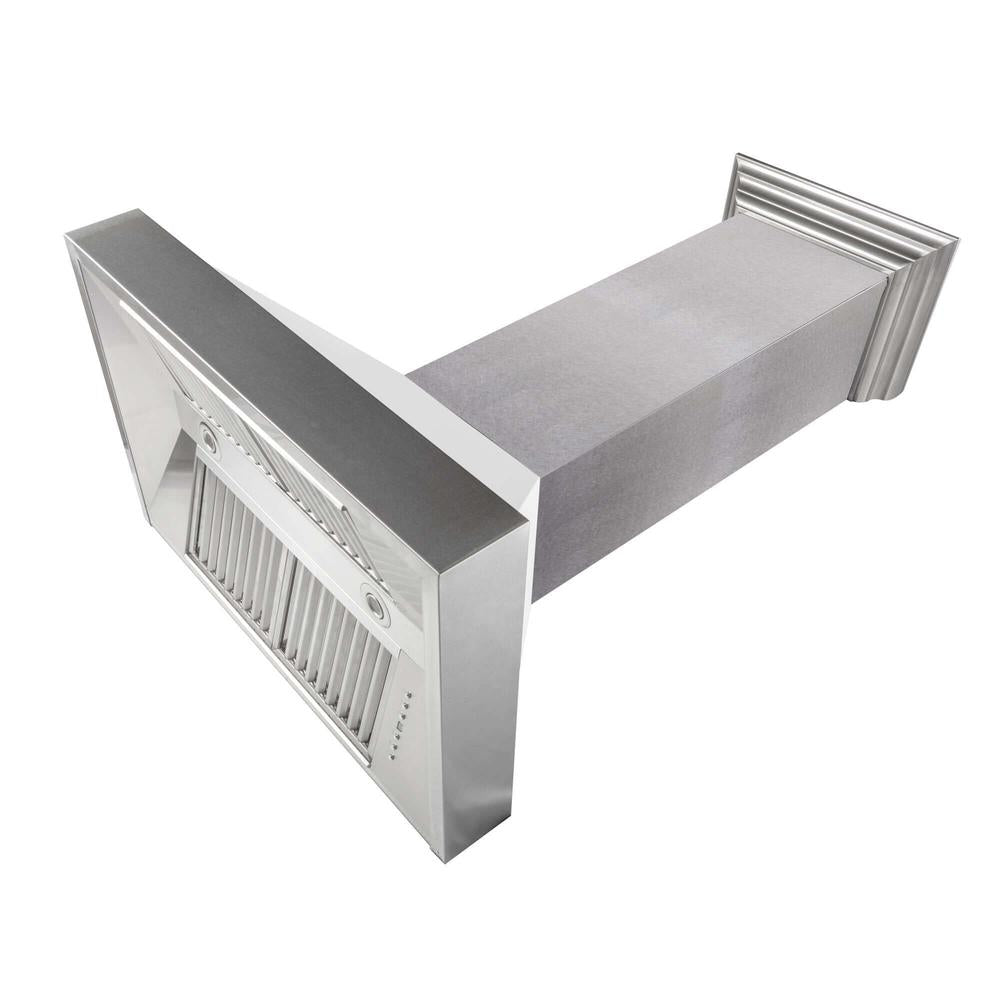 30 in. Kitchen Package with Satin Stainless Steel Dual Fuel Range with White Matte Door and Convertible Vent Range Hood 2KPRASWMRH30