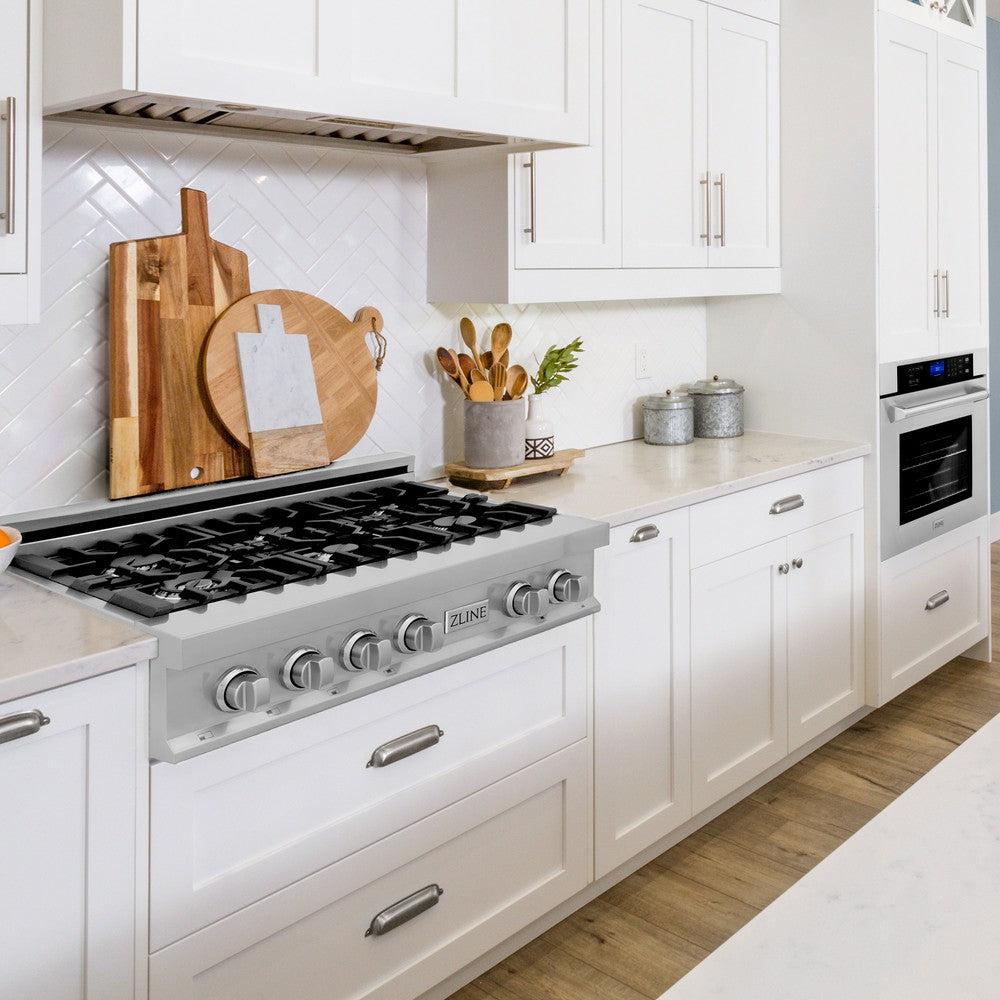 Kitchen Package with 36 in. Stainless Steel Rangetop and 30 in. Single Wall Oven 2KPRTAWS36